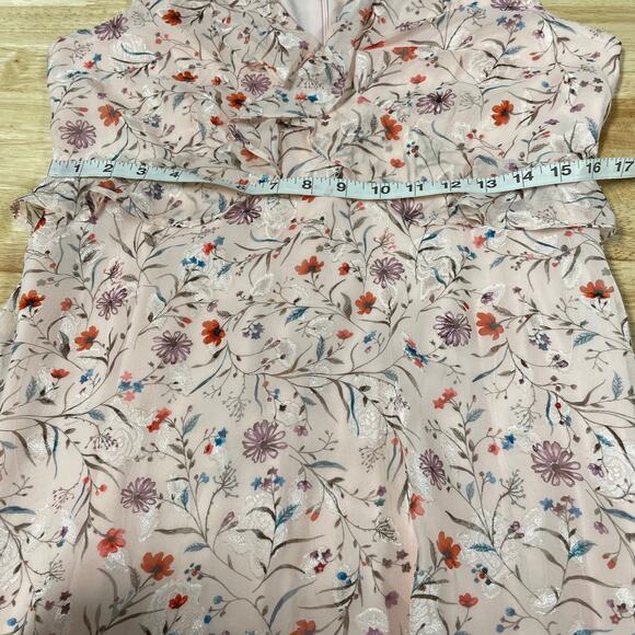 INC International Concepts NWT Ruffled Midi Dress Floral Sleeveless Size 6 Pink - Picture 9 of 11